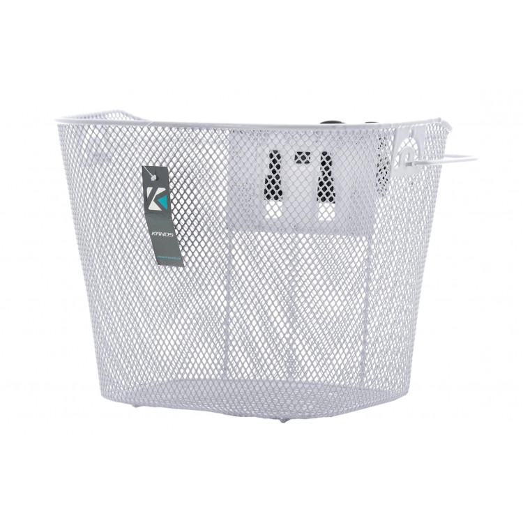 Košík na riadidlá - klipový HT-207C - biely